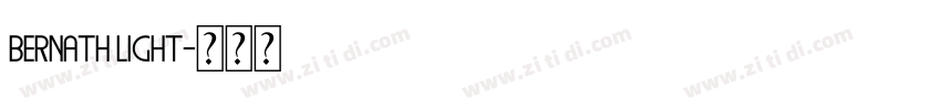 Bernath Light字体转换